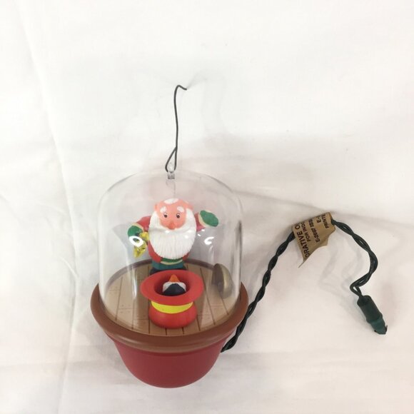 Hallmark Keepsake Ornament On With The Show Light & Motion Magic 1988 In Box - Picture 7 of 10